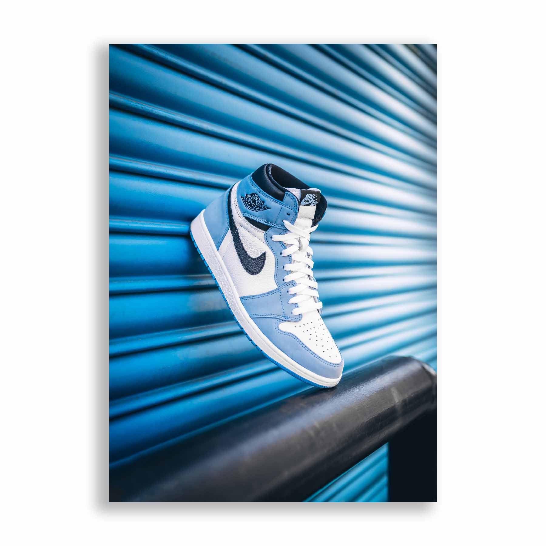 SnkrsPrints  Air Jordan 1 High University Blue Sneaker Poster
