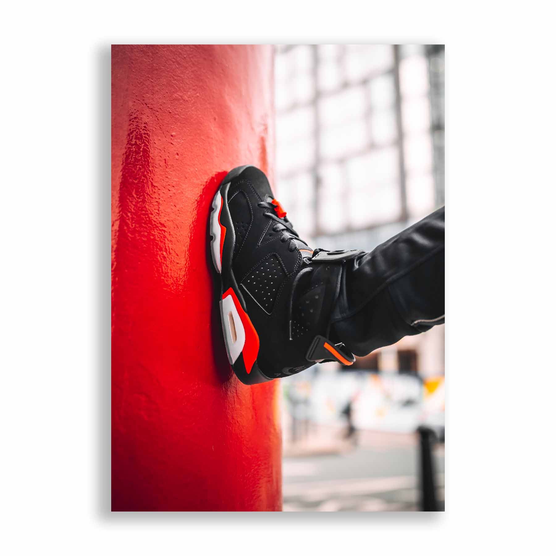 SnkrsPrints  Air Jordan 6 Infrared Sneaker Poster