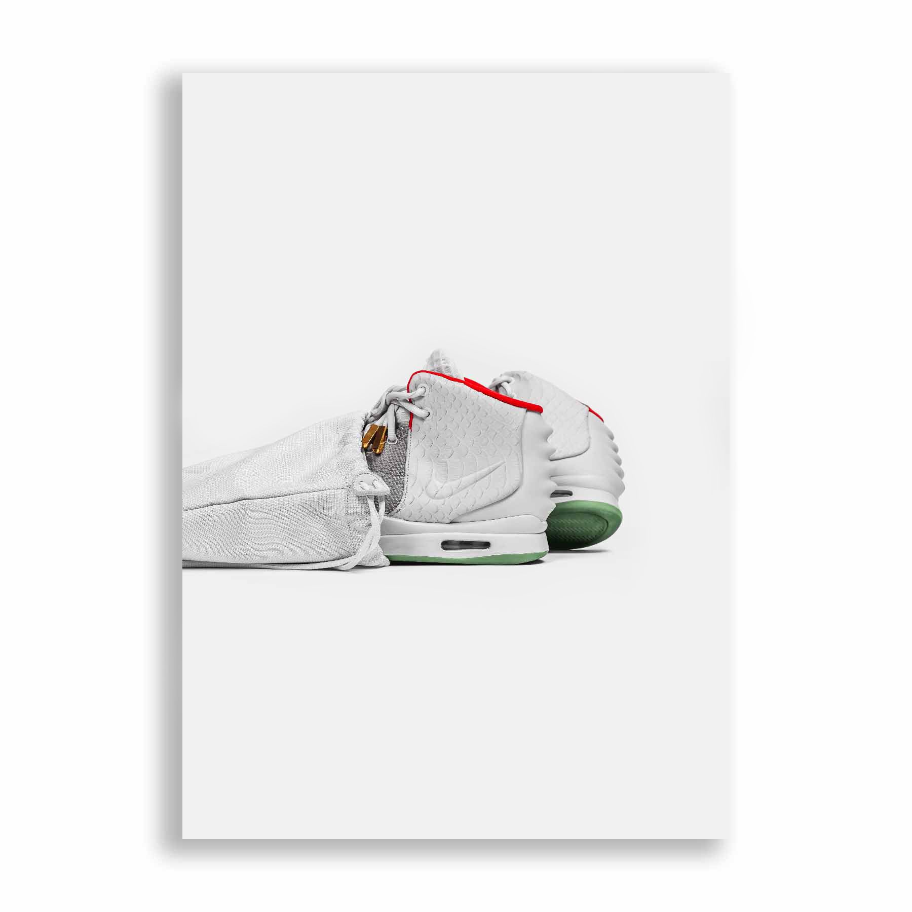 stoel Persoonlijk herhaling SnkrsPrints | Nike Air Yeezy 2 Pure Platinum Sneaker Poster