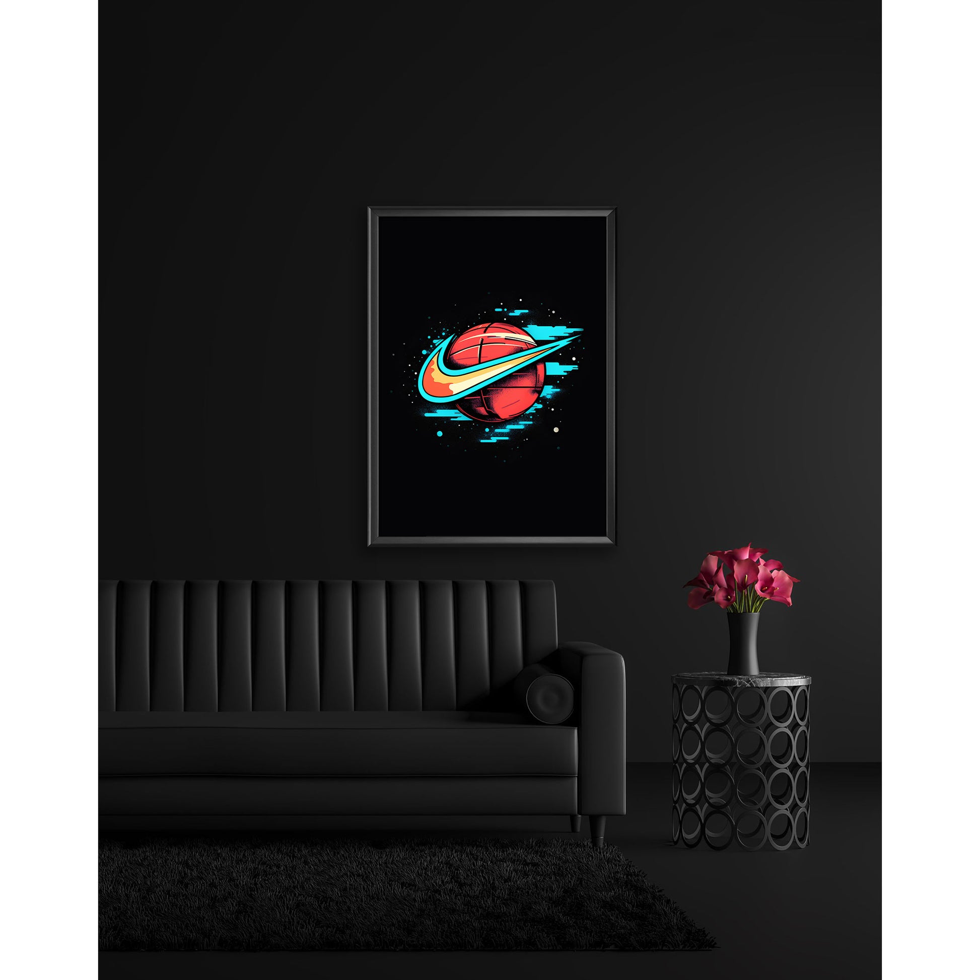 SnkrsPrints  Nike Swoosh Space Poster
